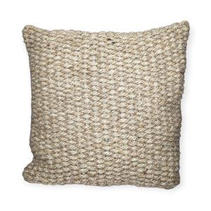 Southern Living Wool Blend Woven Jute 18" x 18" Pillow